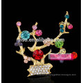 China tradicional inverno doce broche de cristal de flores